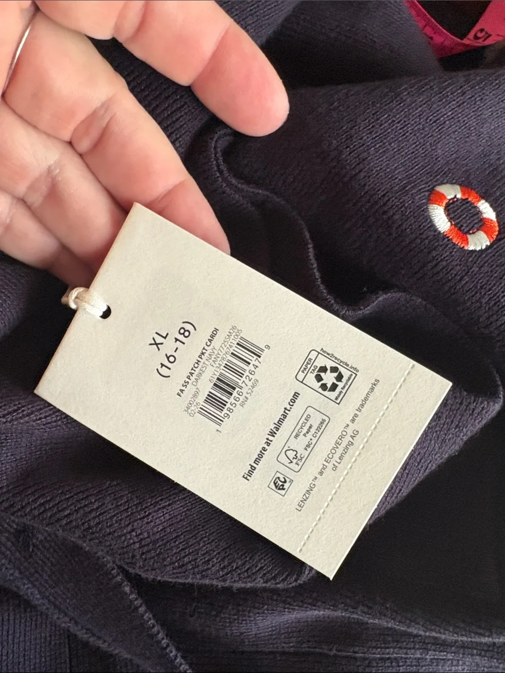 NWT free assembly XL sailing sweater boating